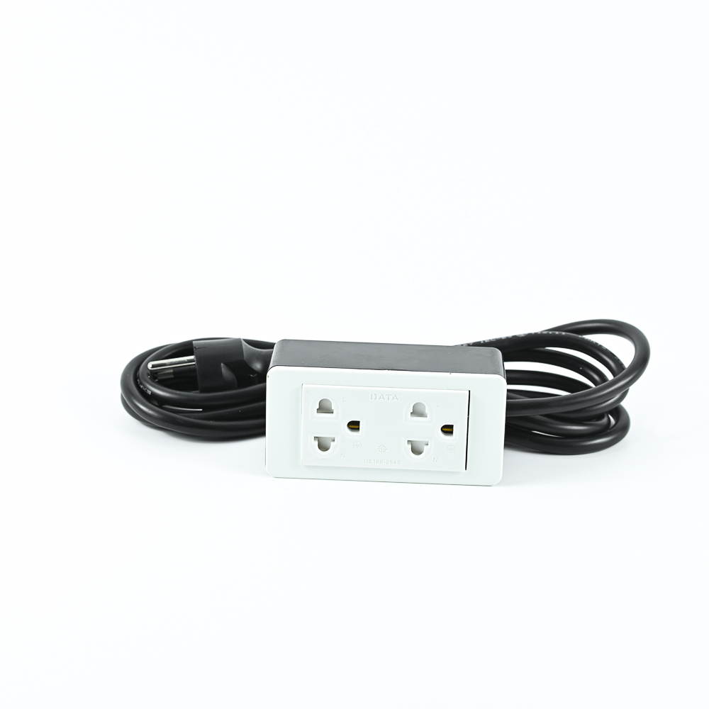 DATA HD9SU2 ปลั๊กไฟ 2 ช่อง 2 เมตร 10A 2300W