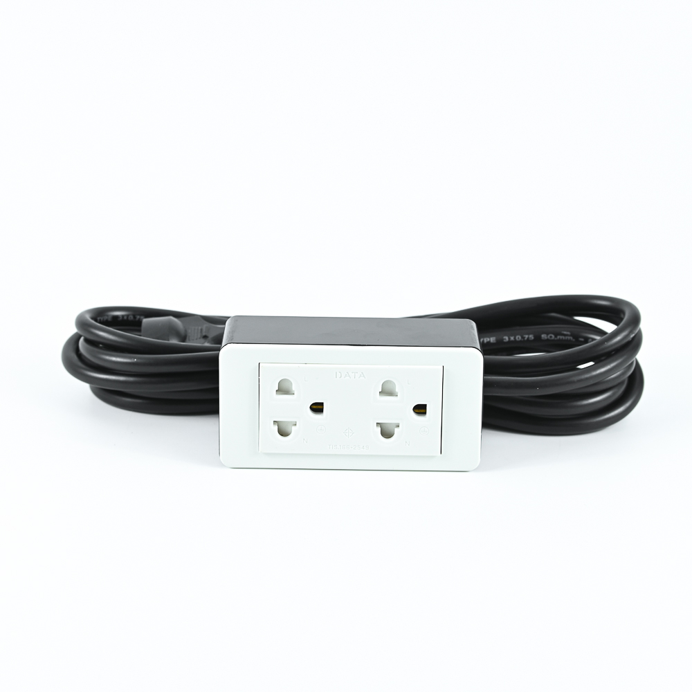 DATA HD9SU2 ปลั๊กไฟ 2 ช่อง 3 เมตร 10A 2300W