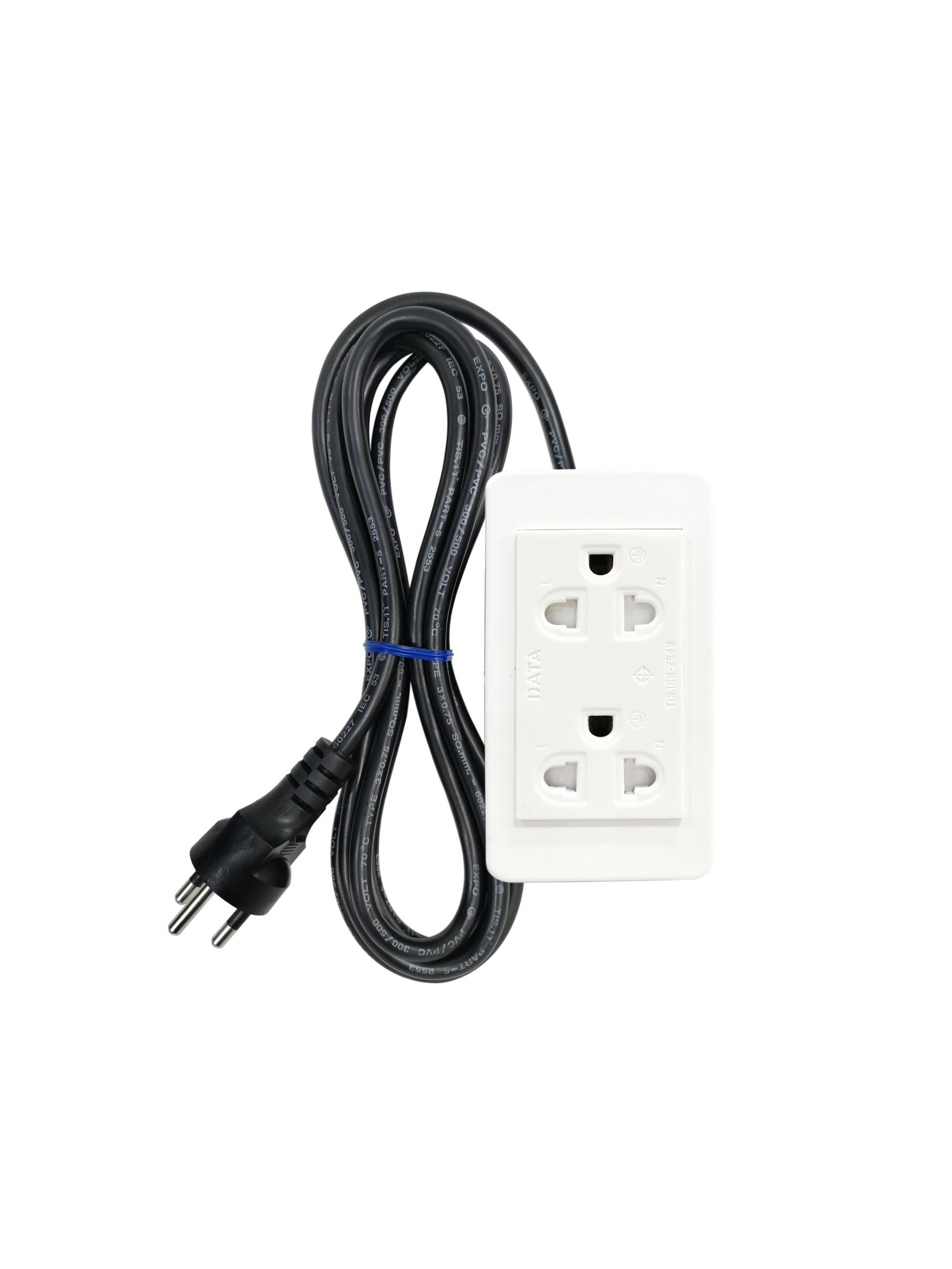 DATA HD9SU2 ปลั๊กไฟ 2 ช่อง 3 เมตร 10A 2300W