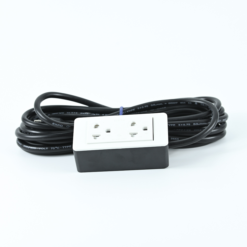 DATA HD9SU2 ปลั๊กไฟ 2 ช่อง 5 เมตร 10A 2300W
