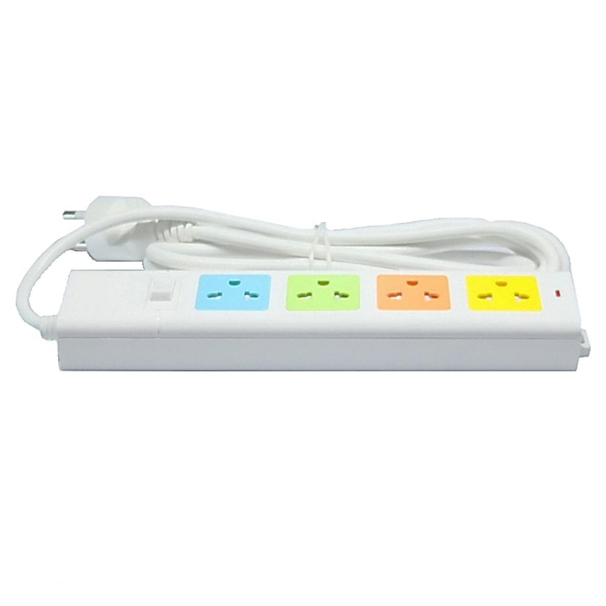 Randy 664C-5M ปลั๊กไฟสี - 4ช่อง 1สวิทช์ (สี) สายไฟยาว 5 เมตร กำลังไฟ 10A-2300W