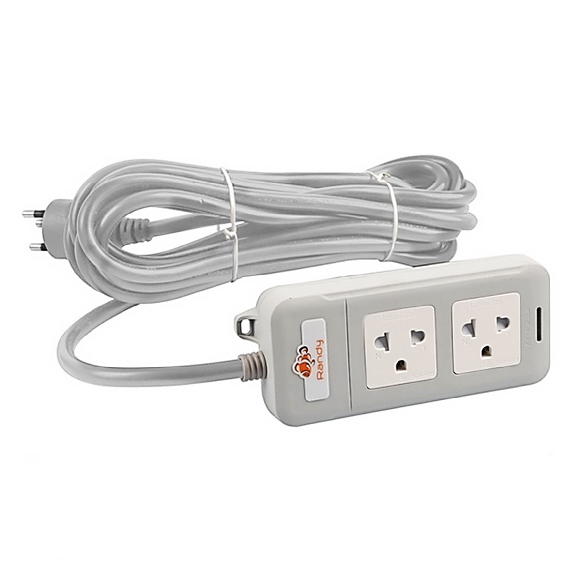 Randy A216 - 5M ปลั๊กไฟ - 2ช่อง สายไฟยาว 5เมตร กำลังไฟ 10A-2300W