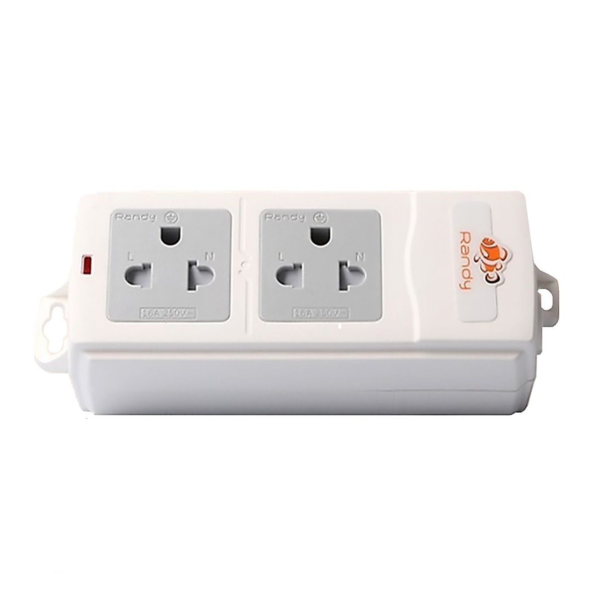 Randy D0216A ปลั๊กลอย - 2ช่อง + ปลั๊กตัวผู้  กำลังไฟ 16A-3680W