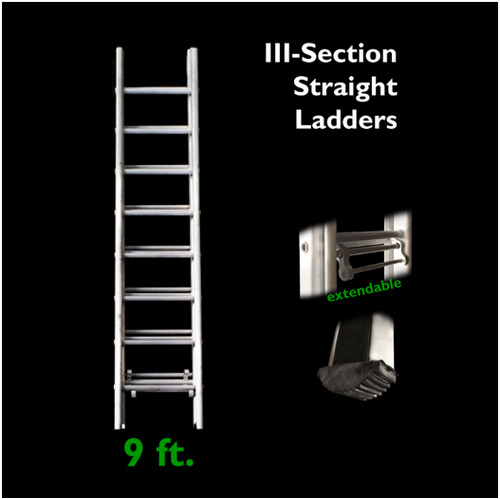 LEOPRO LP07054 บันไดเลื่อน 3 ตอน 9 ฟุต