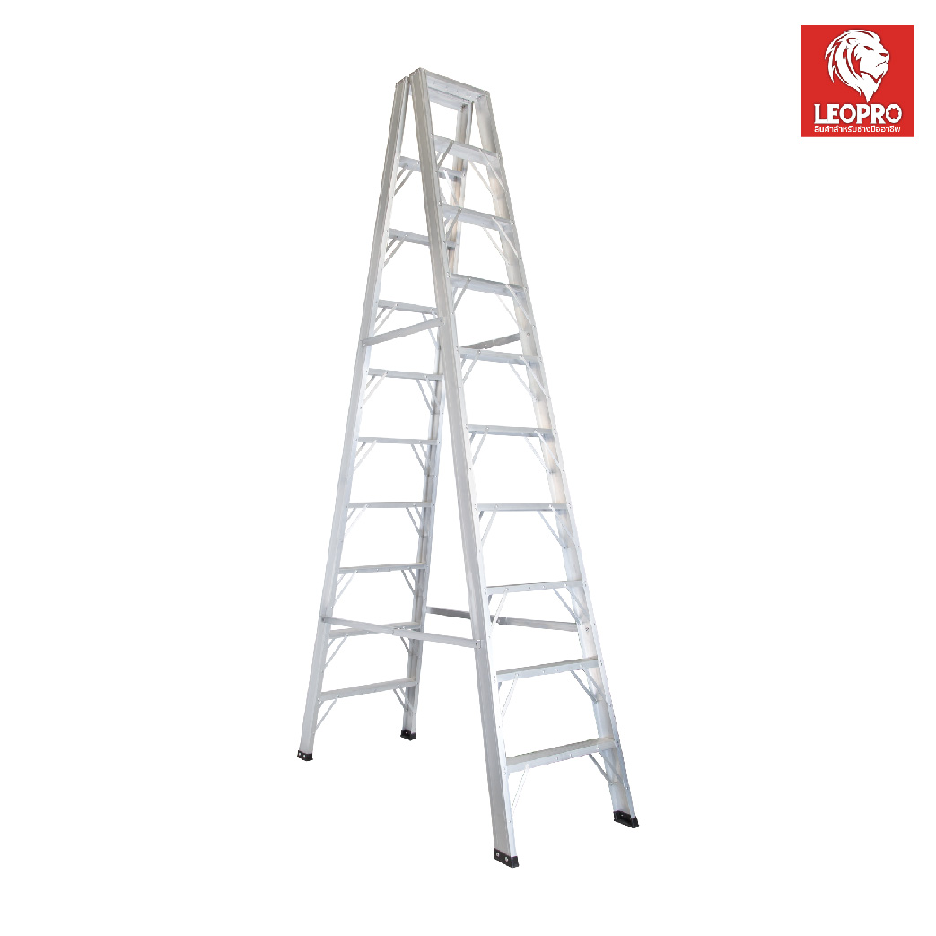 SKI - สกี จำหน่ายสินค้าหลากหลาย และคุณภาพดี | LEOPRO LP07079 บันไดหนา (ขาใหญ่) 2 ทาง 10 ฟุต