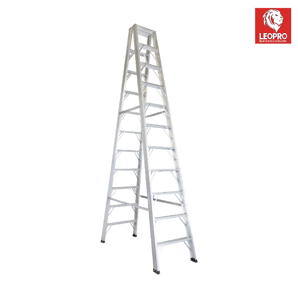 SKI - สกี จำหน่ายสินค้าหลากหลาย และคุณภาพดี | LEOPRO LP07080 บันไดหนา (ขาใหญ่) 2 ทาง 11 ฟุต