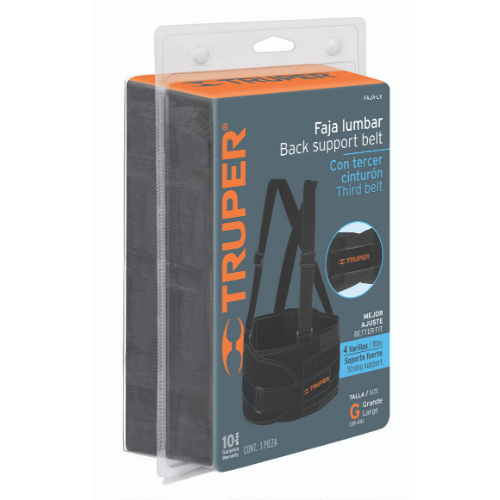 TRUPER 14217  เข็มขัดพยุงหลัง ขนาดใหญ่ (38-44) (FAJA-LX)