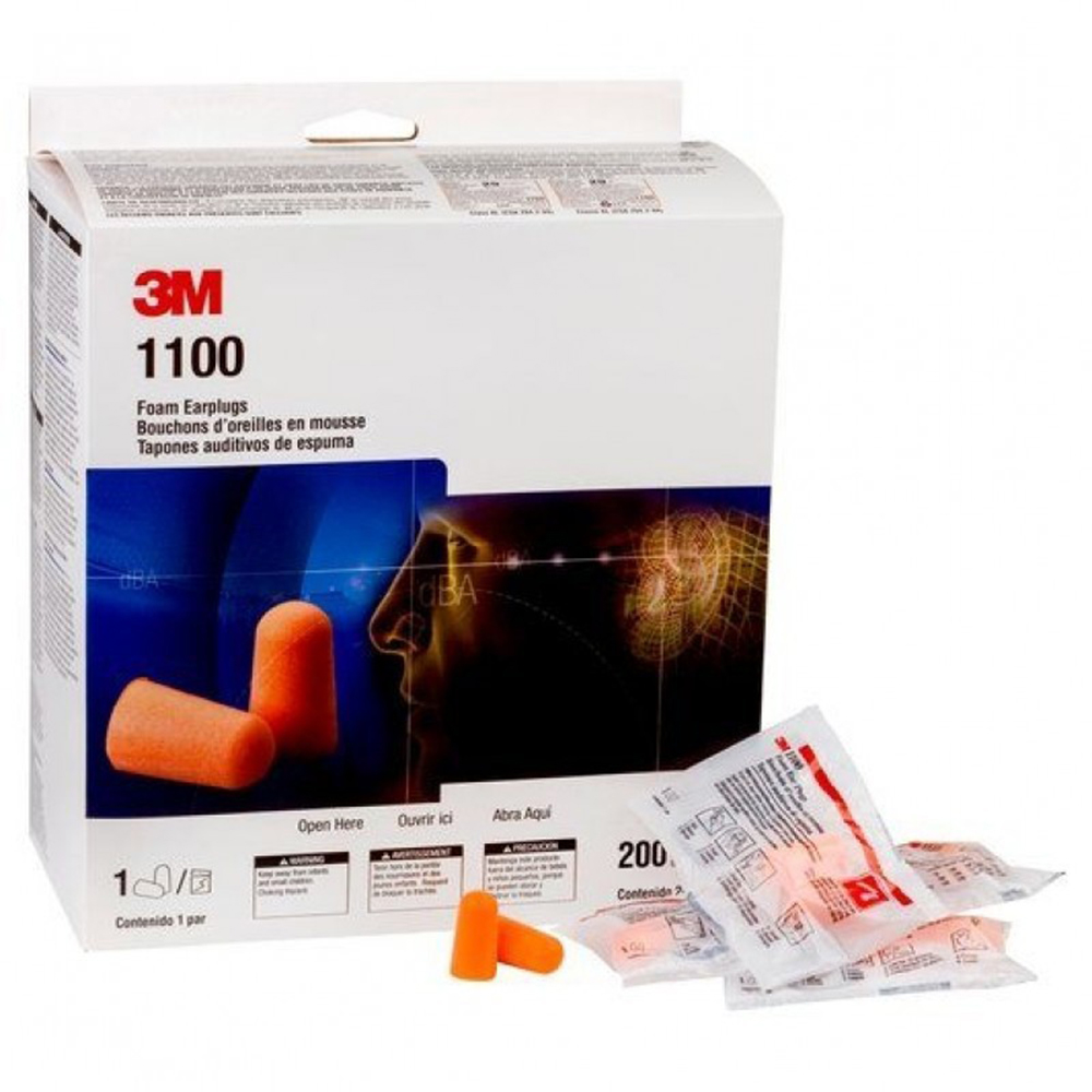 3M #1100 #7100099847 โฟมลดเสียงชนิดไม่มีสาย ขายขั้นต่ำ 5 คู่ HC000664637