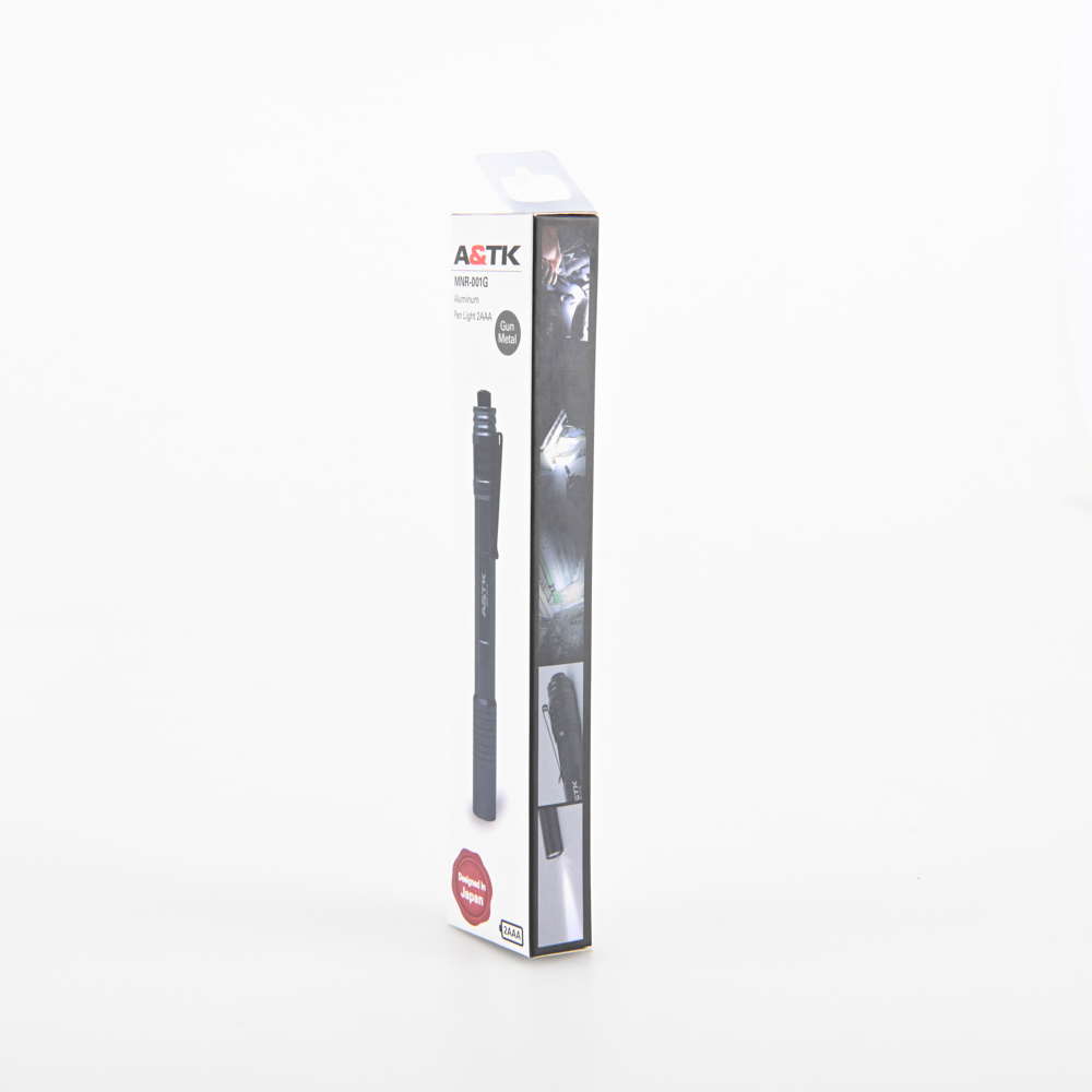 A&TK MNR-001G ไฟฉายสีเทาส่องสว่าง 110 lm (ใช้ถ่าน 2AAA 2 ก้อน)