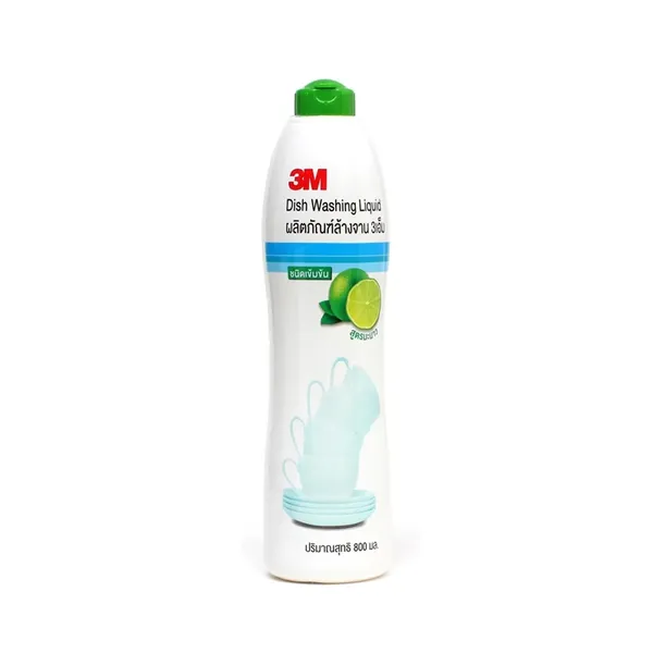 3M น้ำยาล้างจาน 800 มล. ชนิดเข้มข้น สูตรมะนาว